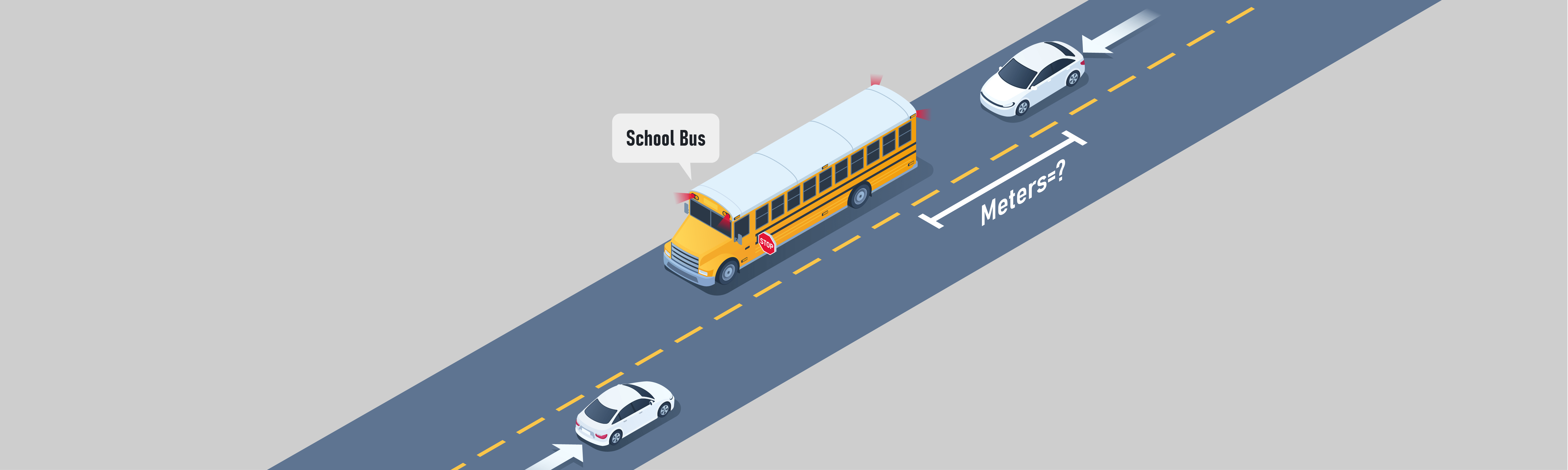 Arrêt - Si vous approchez d'un autobus scolaire arrêté par derrière, arrêtez-vous au moins :