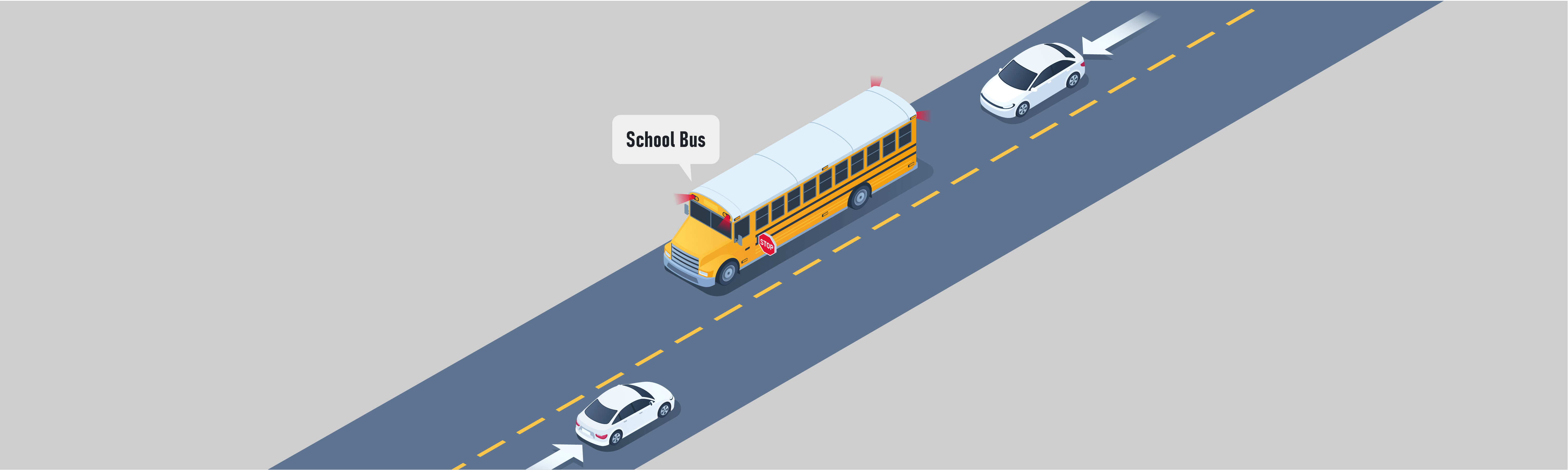 Arrêt - Que devez-vous faire lorsque vous vous approchez d’un autobus scolaire arrêté dont les feux rouges supérieurs sont allumés en alternance ?