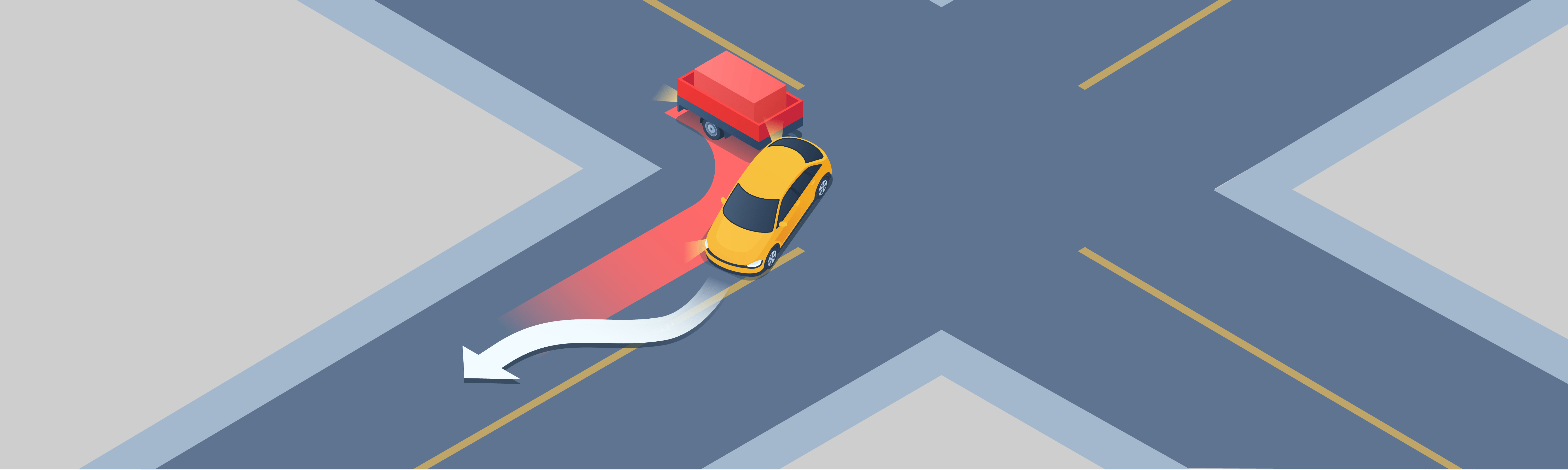 Remorquage - Comment tourner à droite à une intersection en tractant une remorque ?
