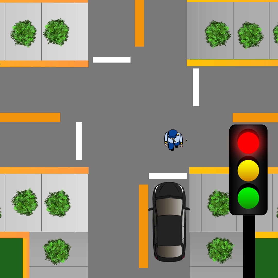If you're driving toward an intersection with a red light but there is a policeman telling you to continue driving through, what should you do? - If you're driving toward an intersection with a red light but there is a policeman telling you to continue driving through, what should you do?