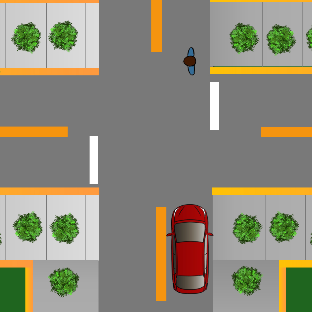 Test 2 - Que devez-vous faire si vous conduisez vers une intersection et voyez un piéton qui attend pour traverser ?