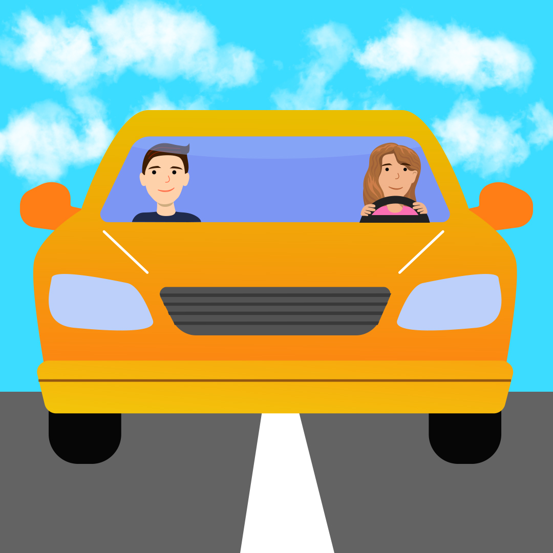 Test 1 - Un superviseur qualifié doit être assis à côté de vous dans la voiture pendant que vous conduisez avec un permis d'apprenti conducteur.