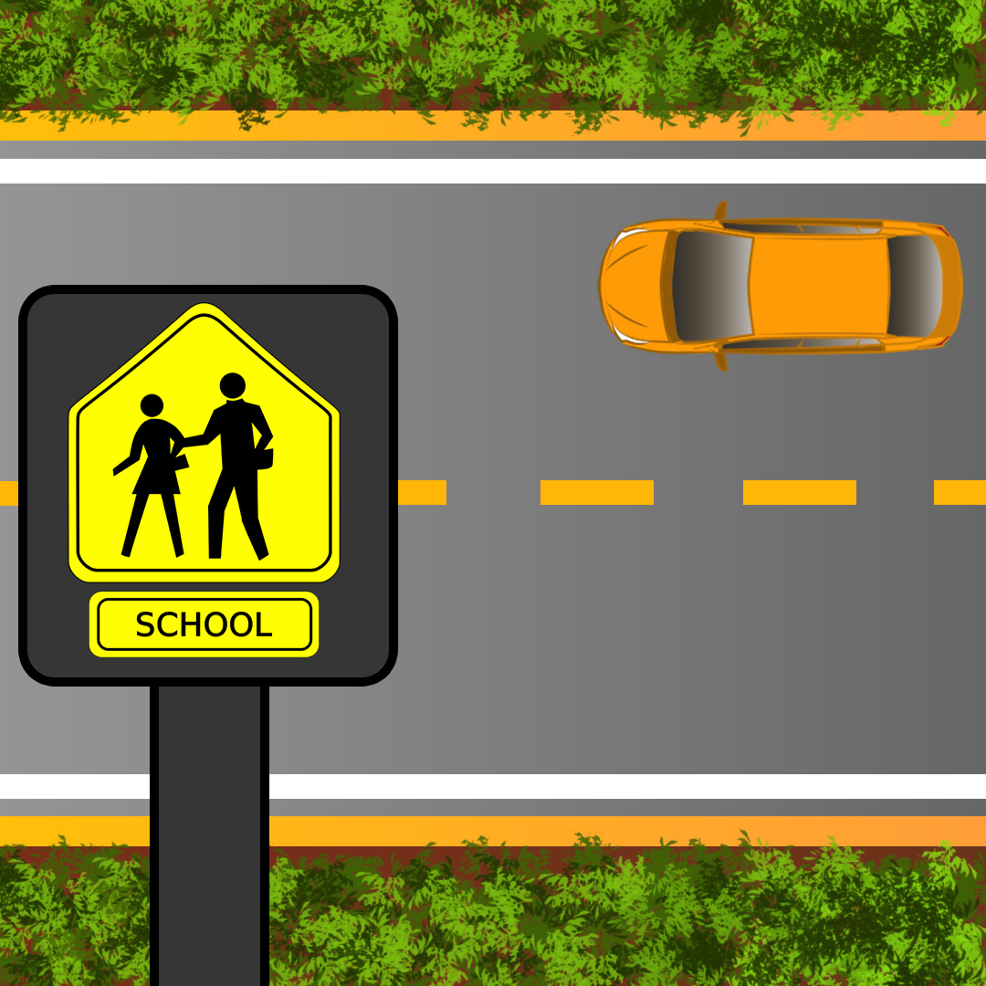 Driving Test Canada - Car Test 1 - What does it mean when a school zone sign indicates a speed limit of 30 km/h?