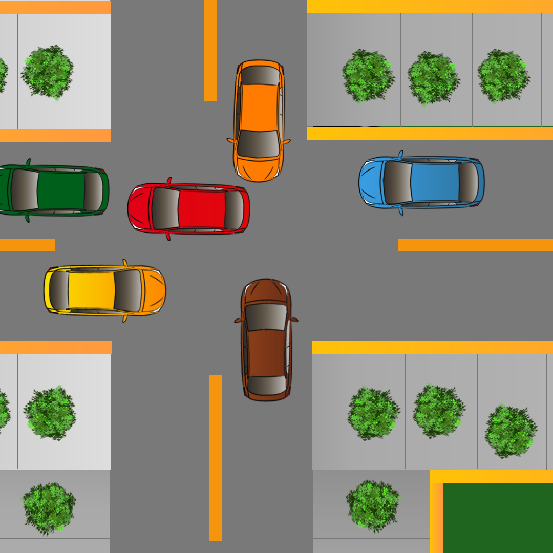 Test 7 - Que devez-vous faire lorsque vous conduisez vers une intersection pleine de circulation ?