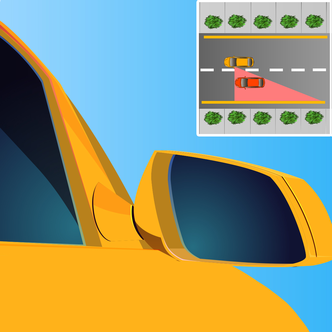 Test 1 - Comment s'appelle la zone que vous ne pouvez pas voir dans les rétroviseurs, ni dans les rétroviseurs latéraux ?