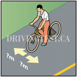 Test 4 - Quelle quantité d’espace est nécessaire pour être considérée comme une zone de sécurité pour un cycliste ?