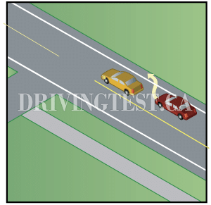 Test 4 - Quand est-il permis d'utiliser un accotement pour dépasser ?