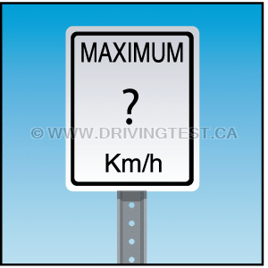 Test 2 - À moins qu’un panneau de limitation de vitesse n’indique le contraire, quelle est la vitesse maximale à laquelle vous pouvez rouler dans une zone urbaine ?
