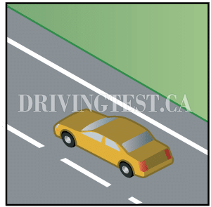 Test 7 - What should you do while driving unless you're planning on making a left turn or passing?