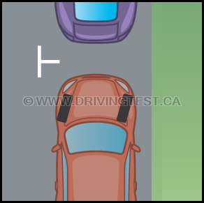 Test 3 - Si vous devez laisser un véhicule sur une autoroute plate, où doivent être orientées les roues ?