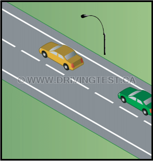 Test 3 - Quel doit être l'écart de temps entre le pare-chocs arrière de la voiture devant vous et votre véhicule ?