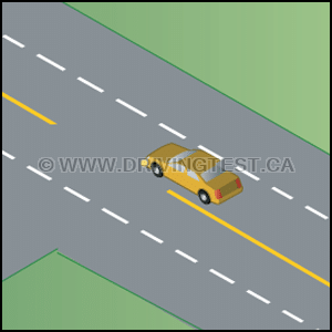 Test 4 - À quelle heure devez-vous vous engager dans une voie de virage lorsque vous prévoyez d'effectuer un virage ?