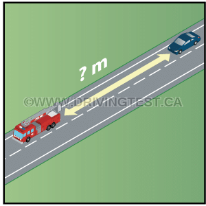 Test 2 - À quelle distance devez-vous rester d’un véhicule de pompiers qui répond à une urgence ?