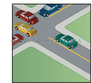 Test 2 - À une intersection, quel véhicule a la priorité ?