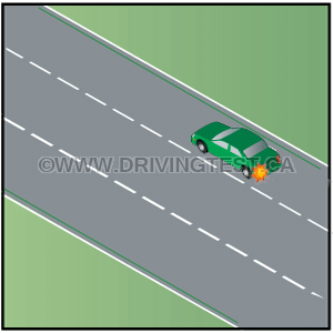 Test 3 - Où devez-vous vérifier avant de vous déplacer sur la voie de gauche sur une autoroute à plusieurs voies ?