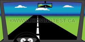 Test 4 - Quelle est la seule chose que vous êtes autorisé à avoir sur votre pare-brise ?