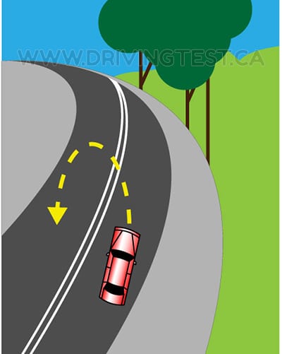 Test 1 - Quelle est la distance de visibilité nécessaire pour pouvoir faire demi-tour près du sommet d'une colline ?